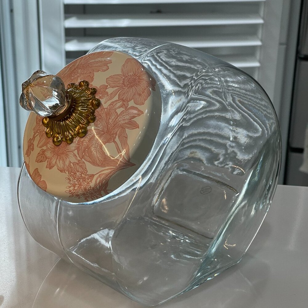 MacKenzie-Childs Rosy English Garden Sweets Jar — Large Tilt-Top -1 Gallon - Picture 11 of 16